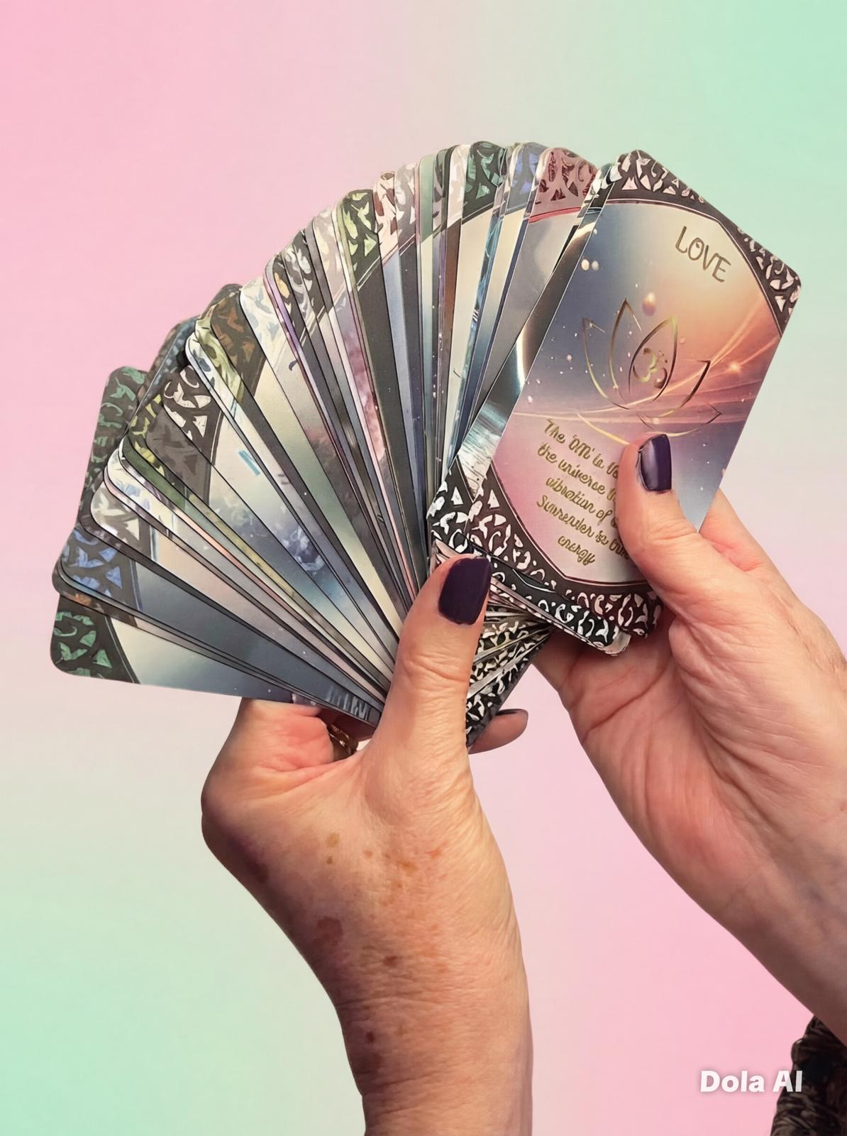 Archangel Metatron Oracle Cards x 45 including Booklet and Beech Card Stand- LAUNCH PRICE