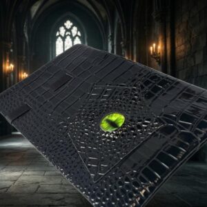 Black Faux Leather Gothic Pouch