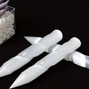 Ornate Selenite Wand